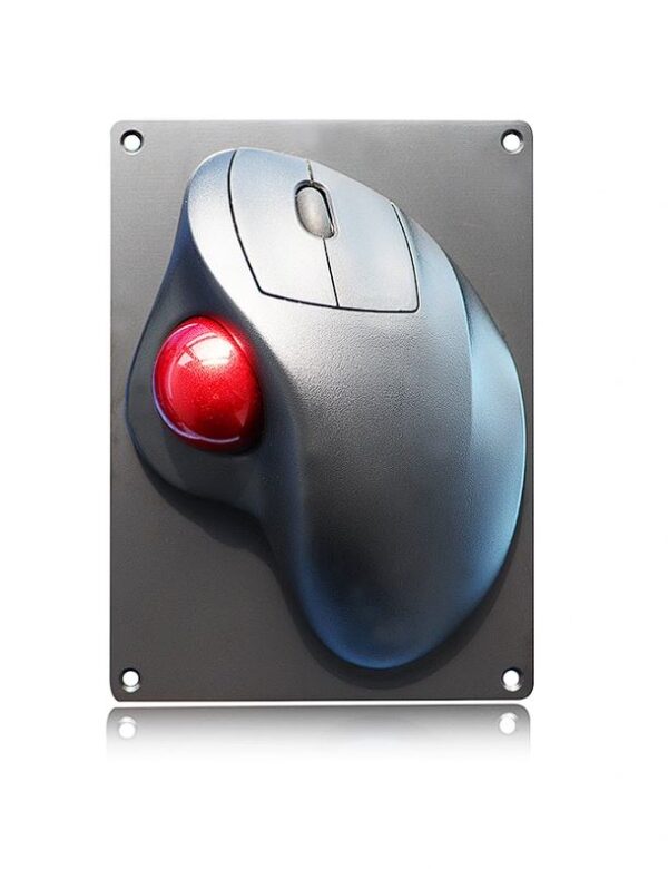 rato industrial com trackball em metal